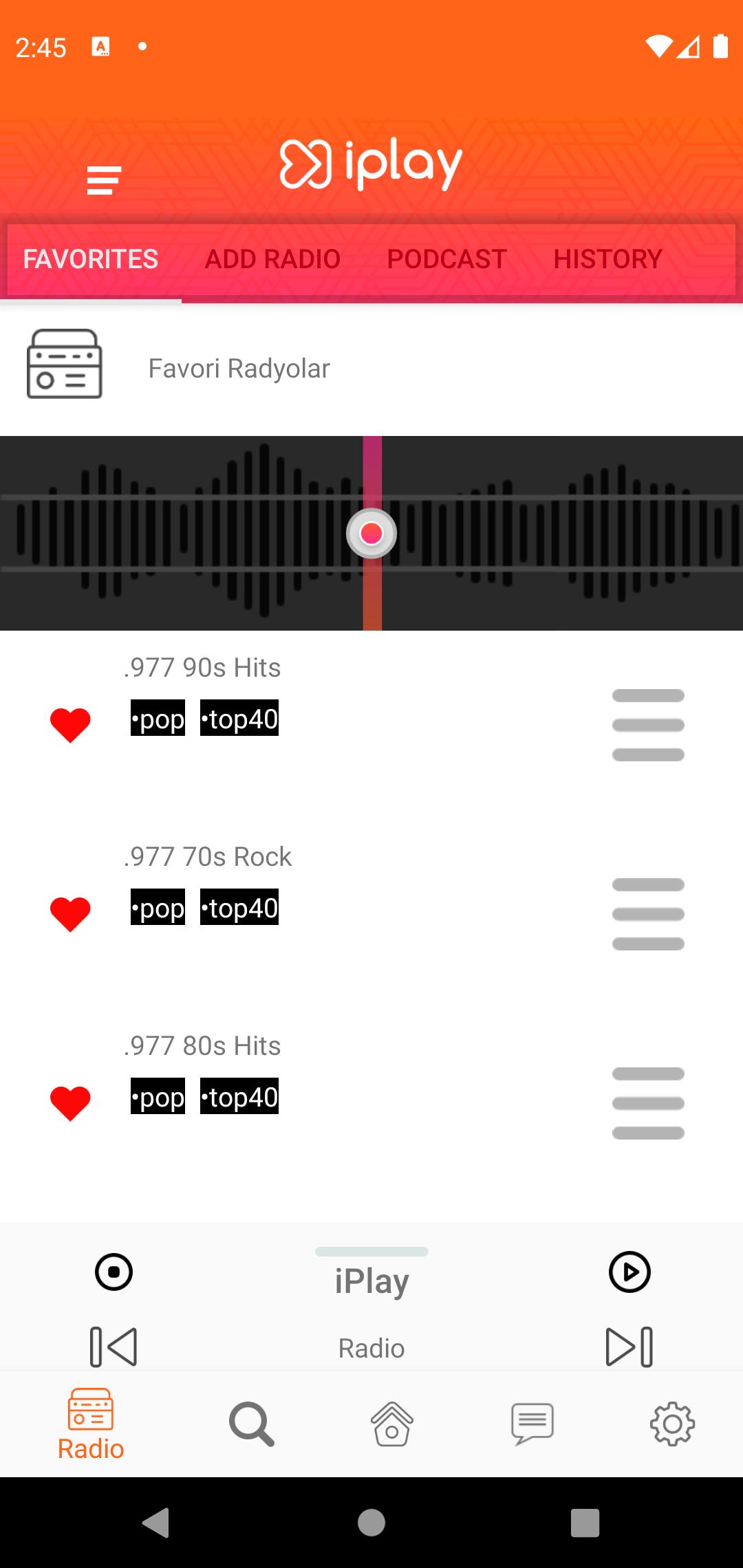 iPlay Music Radio Video Player 1.4 Screenshot 1