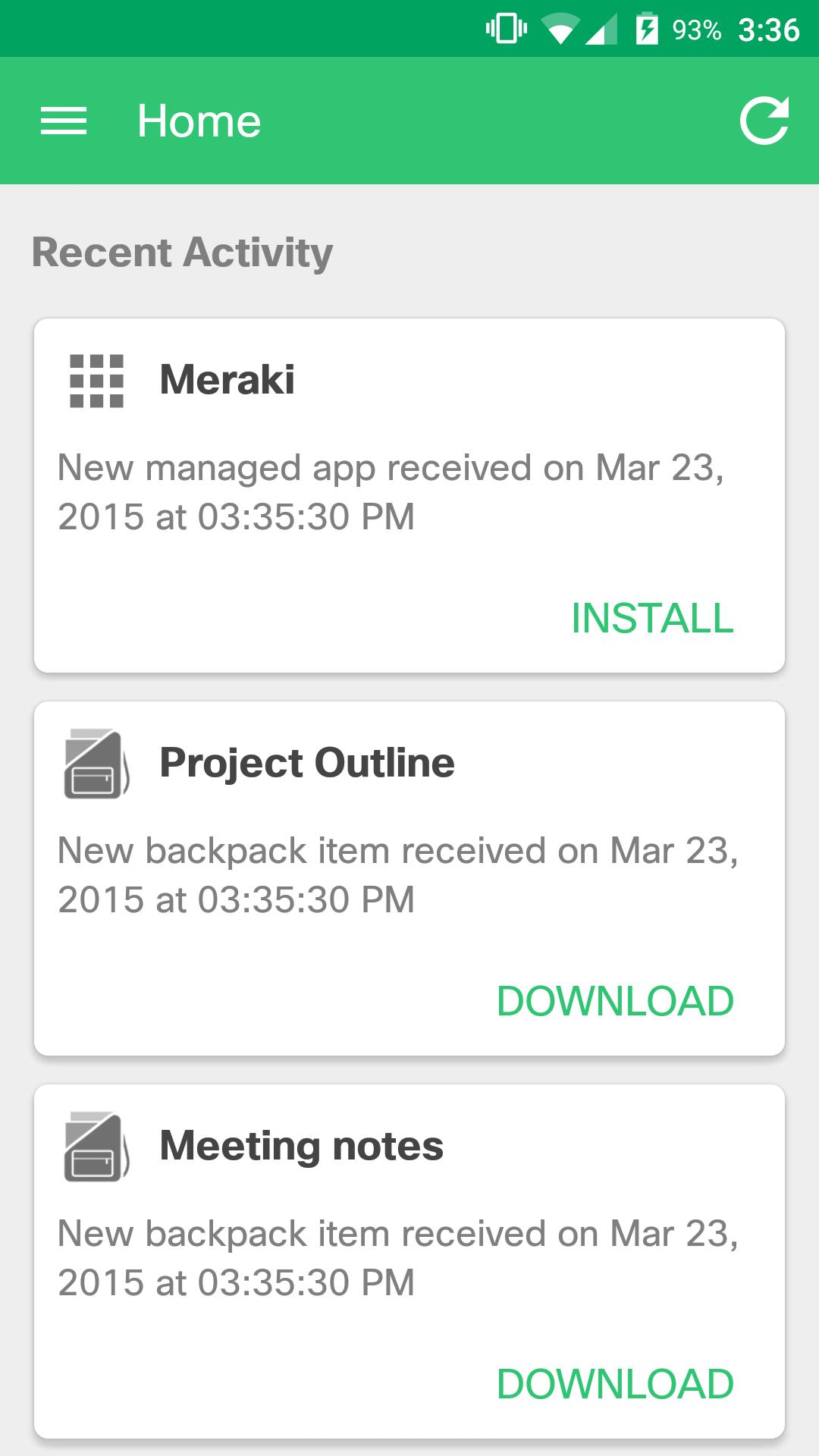 Meraki Systems Manager 5.5.6 Screenshot 1
