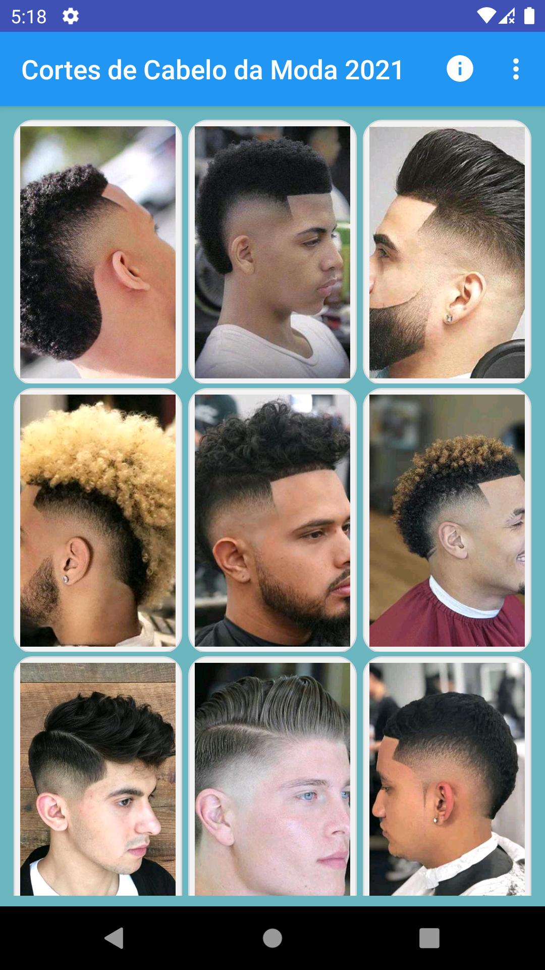 Cortes de cabelo masculino 2021 da moda haircuts 1.0 Screenshot 10