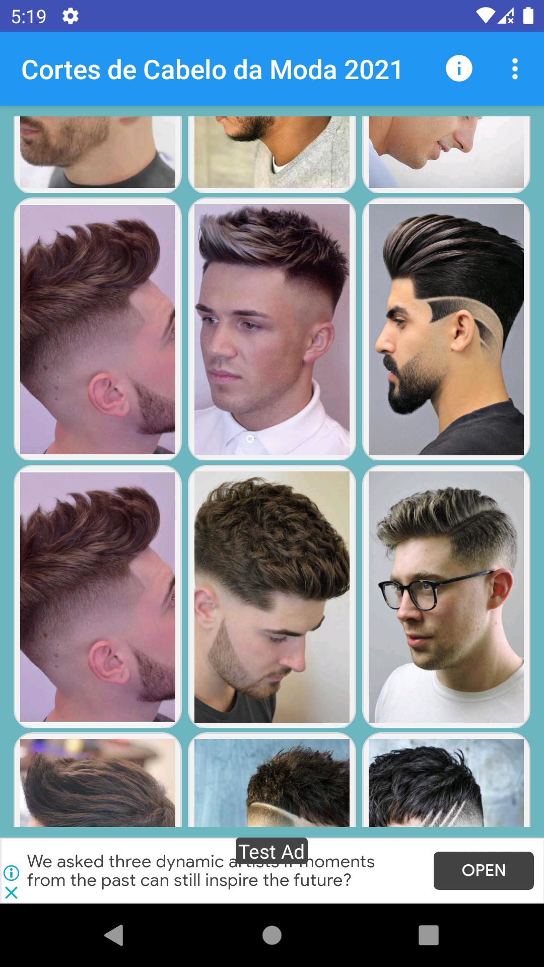 Cortes de cabelo masculino 2021 da moda haircuts 1.0 Screenshot 14