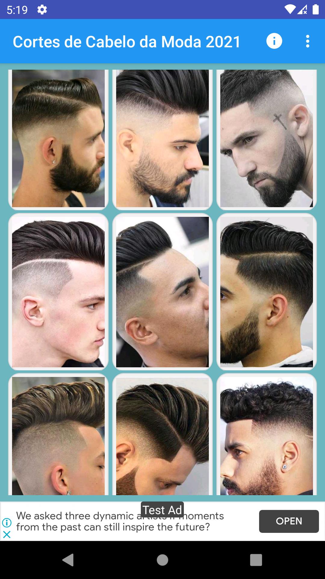 Cortes de cabelo masculino 2021 da moda haircuts 1.0 Screenshot 2