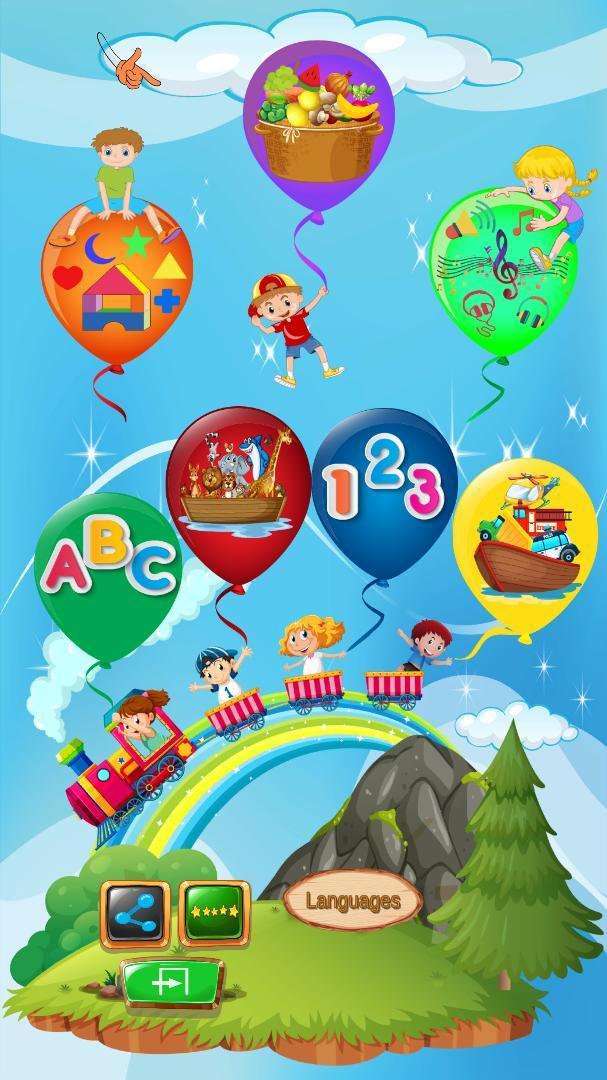 Educational Balloons Alphabet Numbers Shapes 2.8 Screenshot 1