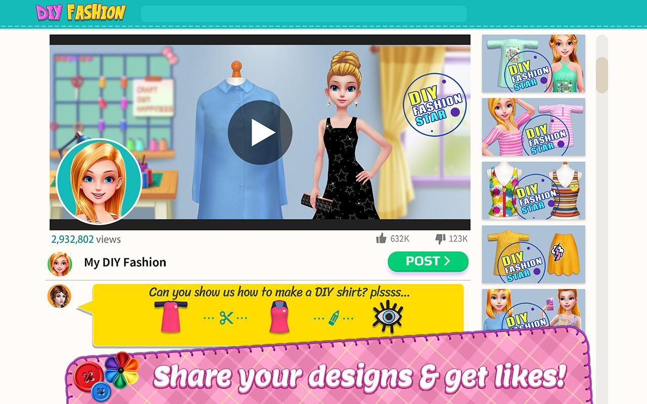 DIY Fashion Star - Design Hacks Clothing Game 1.2.3 Screenshot 10