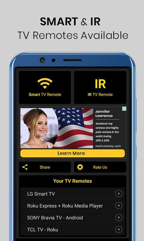 Universal TV Remote Control 1.1.4 Screenshot 1