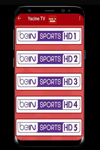 Yacine Tv HD LIVE Sport guide -ياسين تيفي بث مباشر 2.0 Screenshot 10