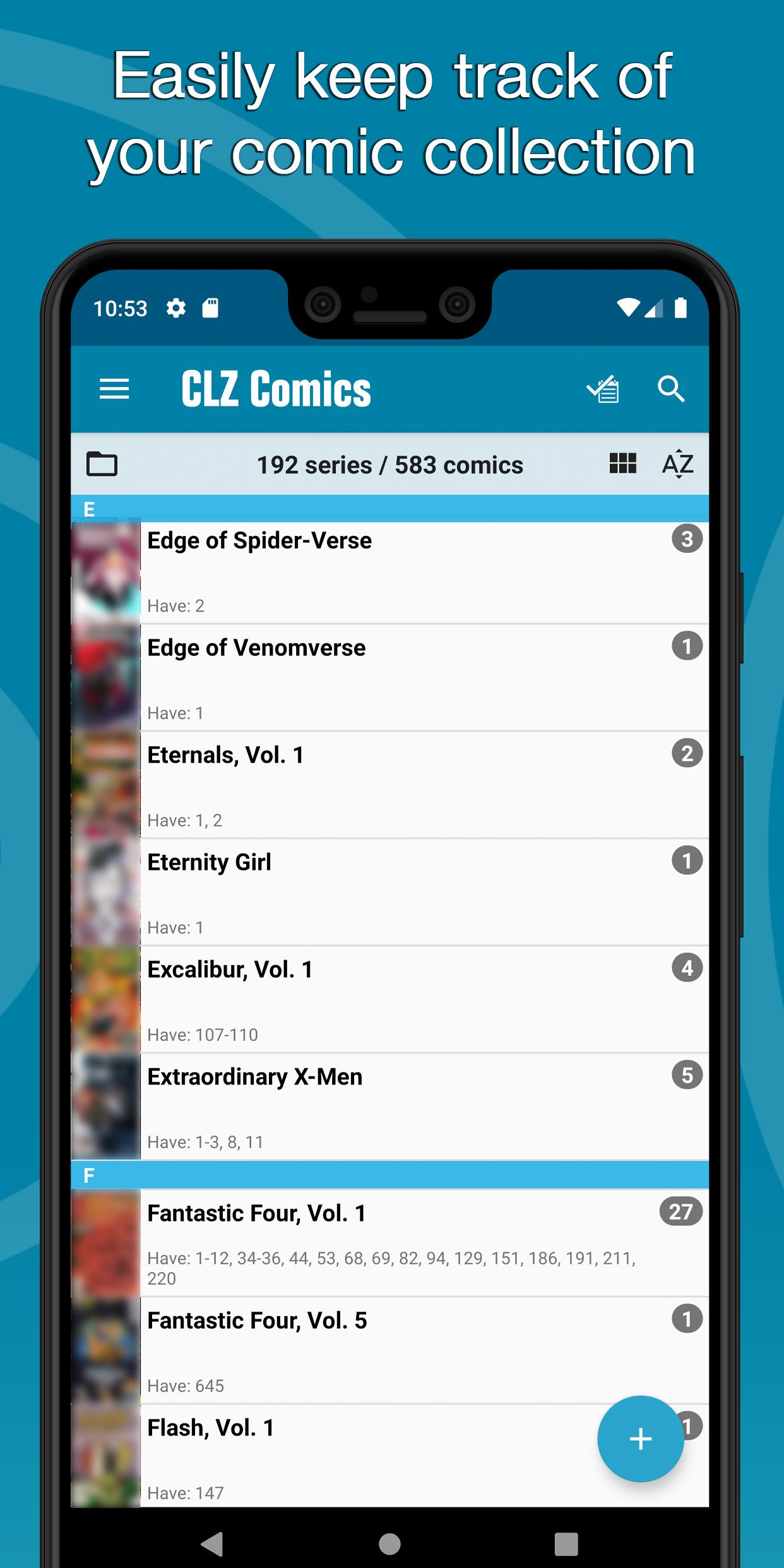 CLZ Comics Comic Database 6.1.2 Screenshot 1