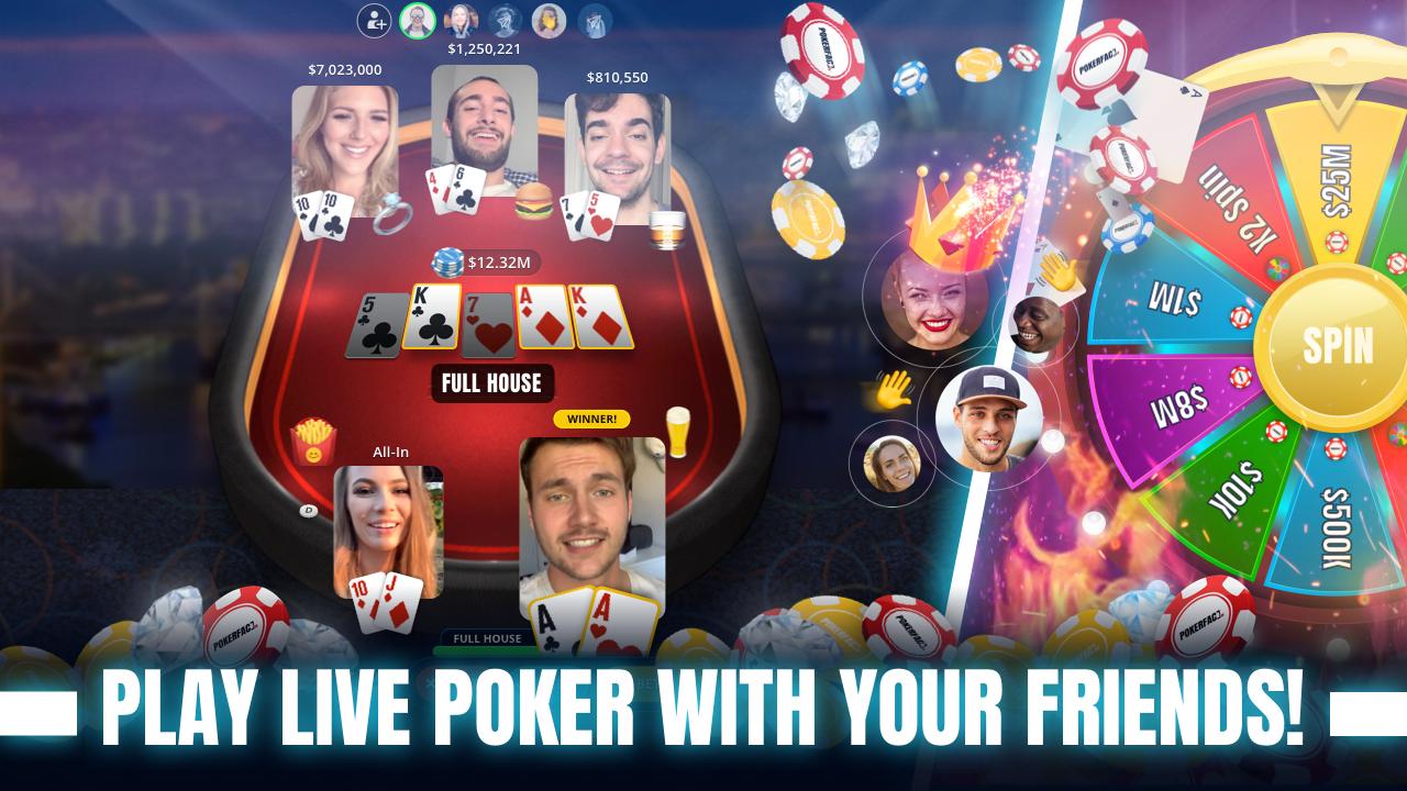 Poker Face - Texas Holdem‏ Poker With Your Friends 1.1.50 Screenshot 1