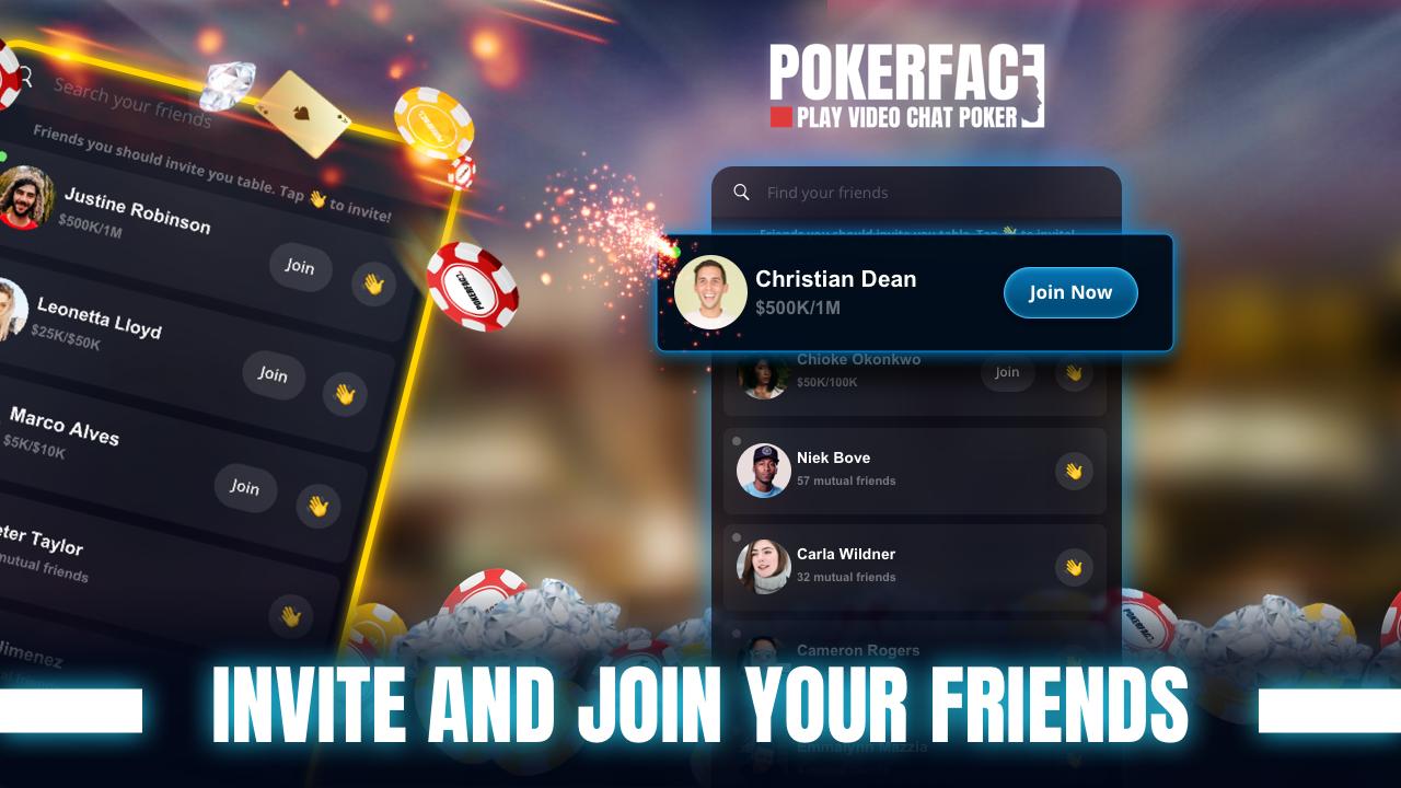 Poker Face - Texas Holdem‏ Poker With Your Friends 1.1.50 Screenshot 3
