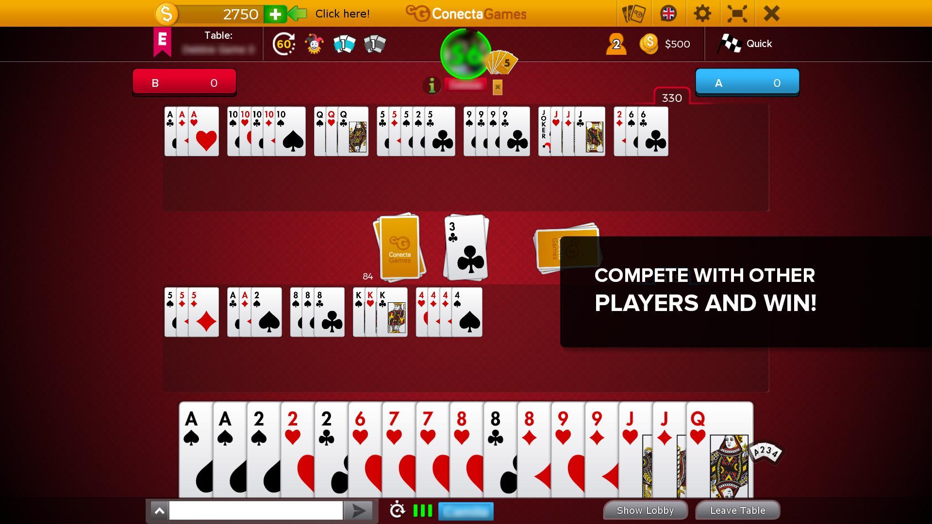 Hand and Foot Canasta 6.5.17 Screenshot 2