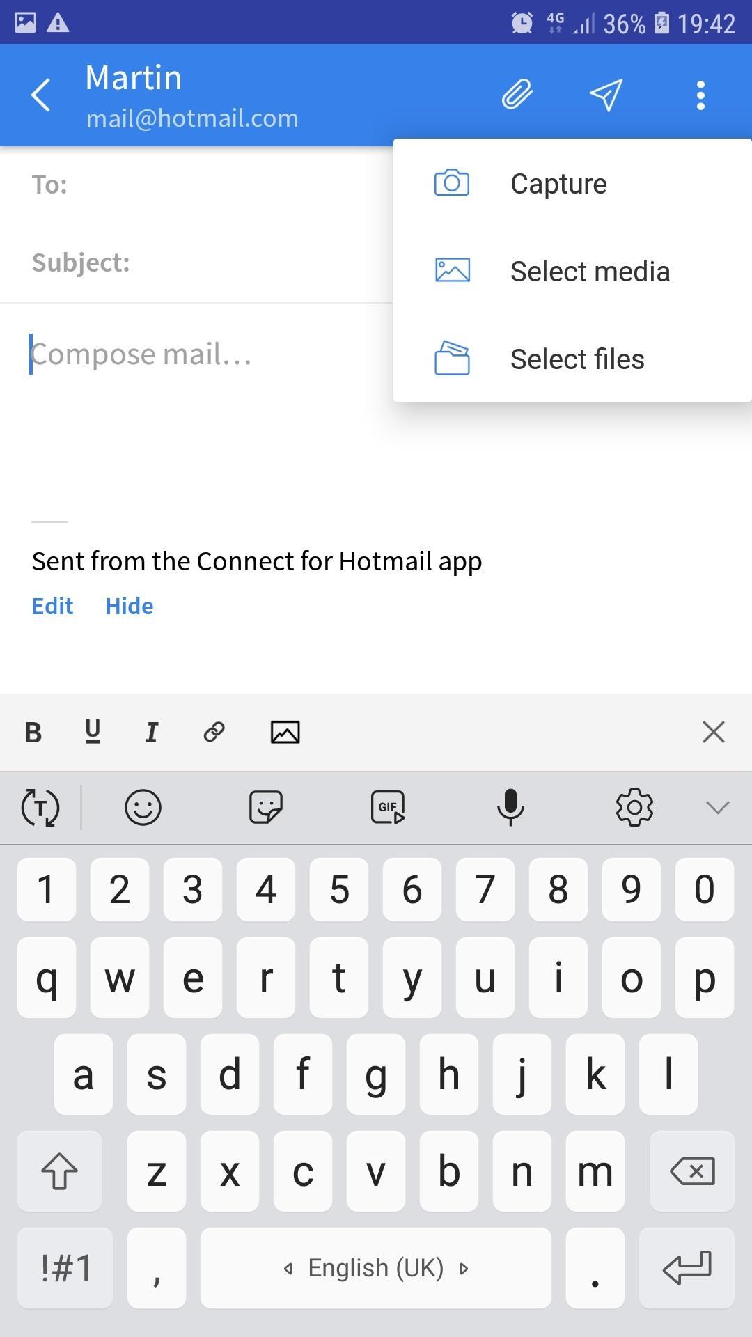 Connect for Hotmail amp; Outlook: Mail and Calendar 5.3.63 Screenshot 2