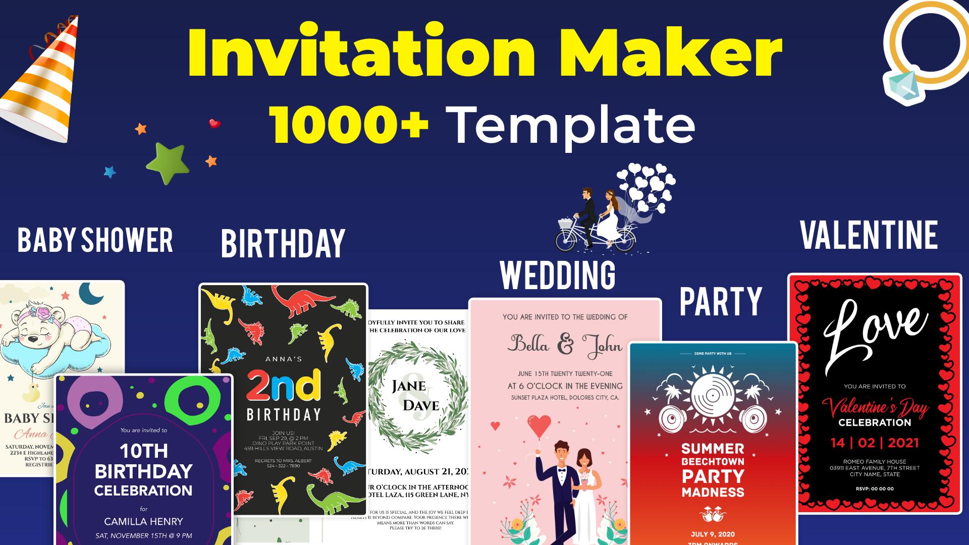 Invitation Maker Free - Birthday & Wedding Card 8.3 Screenshot 1
