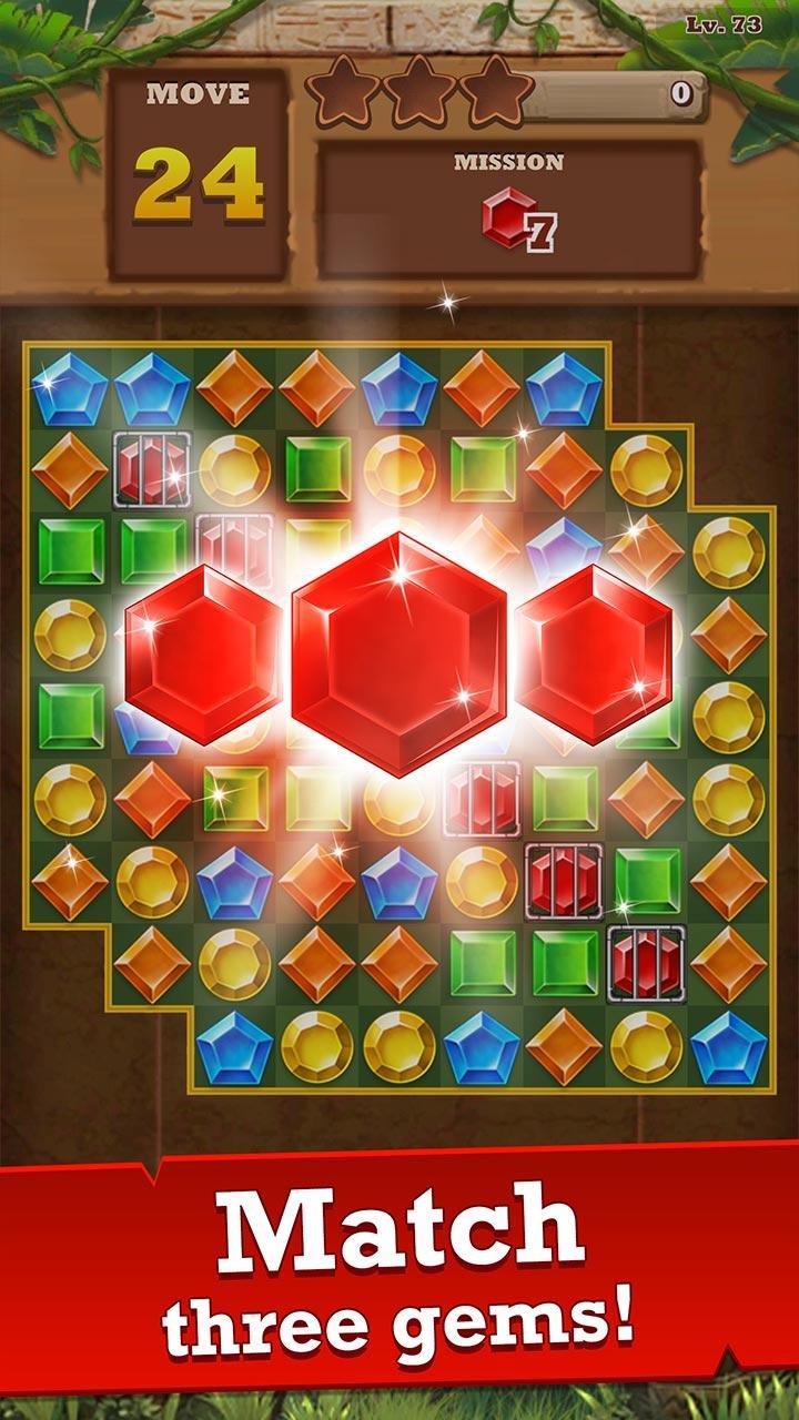 Jungle Gem Blast Match 3 Jewel Crush Puzzles 4.2.3 Screenshot 2