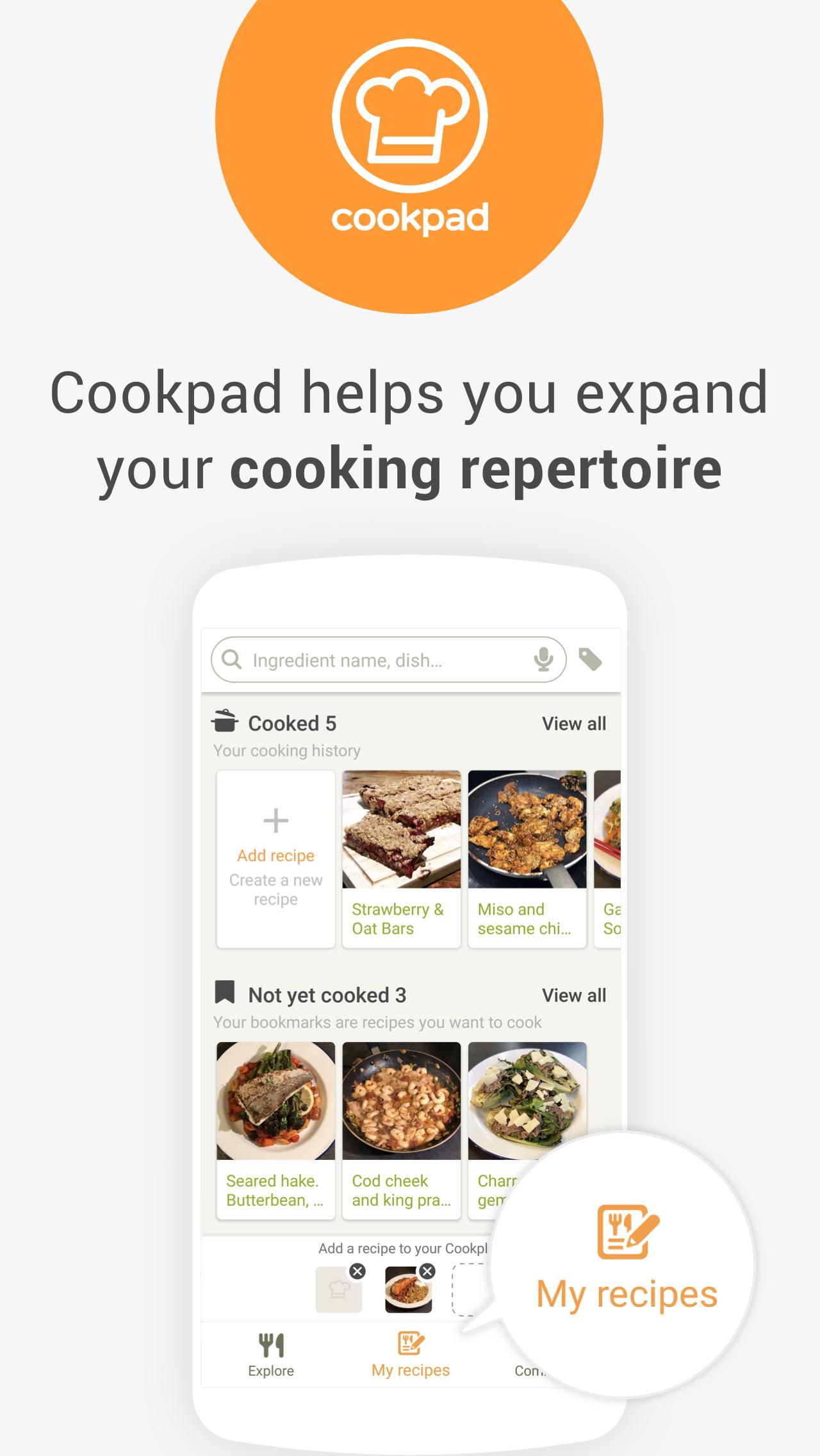 Cookpad Create your own Recipes 2.126.2.0-android Screenshot 1