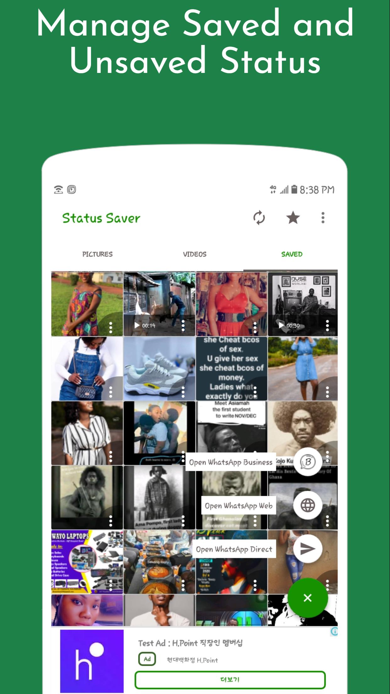 Status Saver Saver for WhatsApp | Web | Business 1.3.0 Screenshot 1