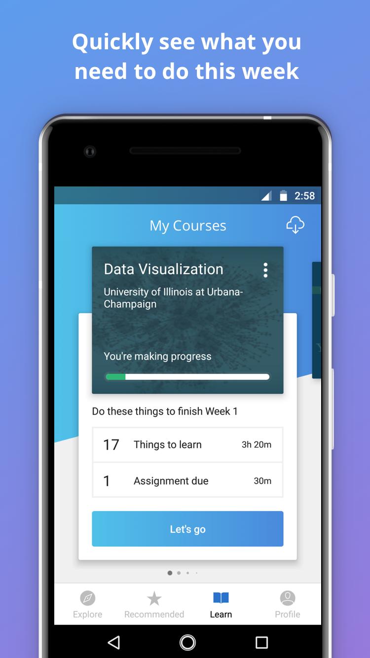 Coursera Online courses 3.3.0 Screenshot 1