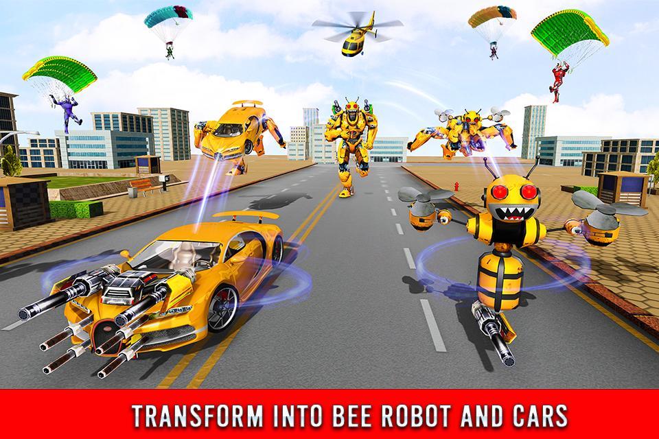 Bee Robot Car Transformation Game: Robot Car Games 1.7 Screenshot 12