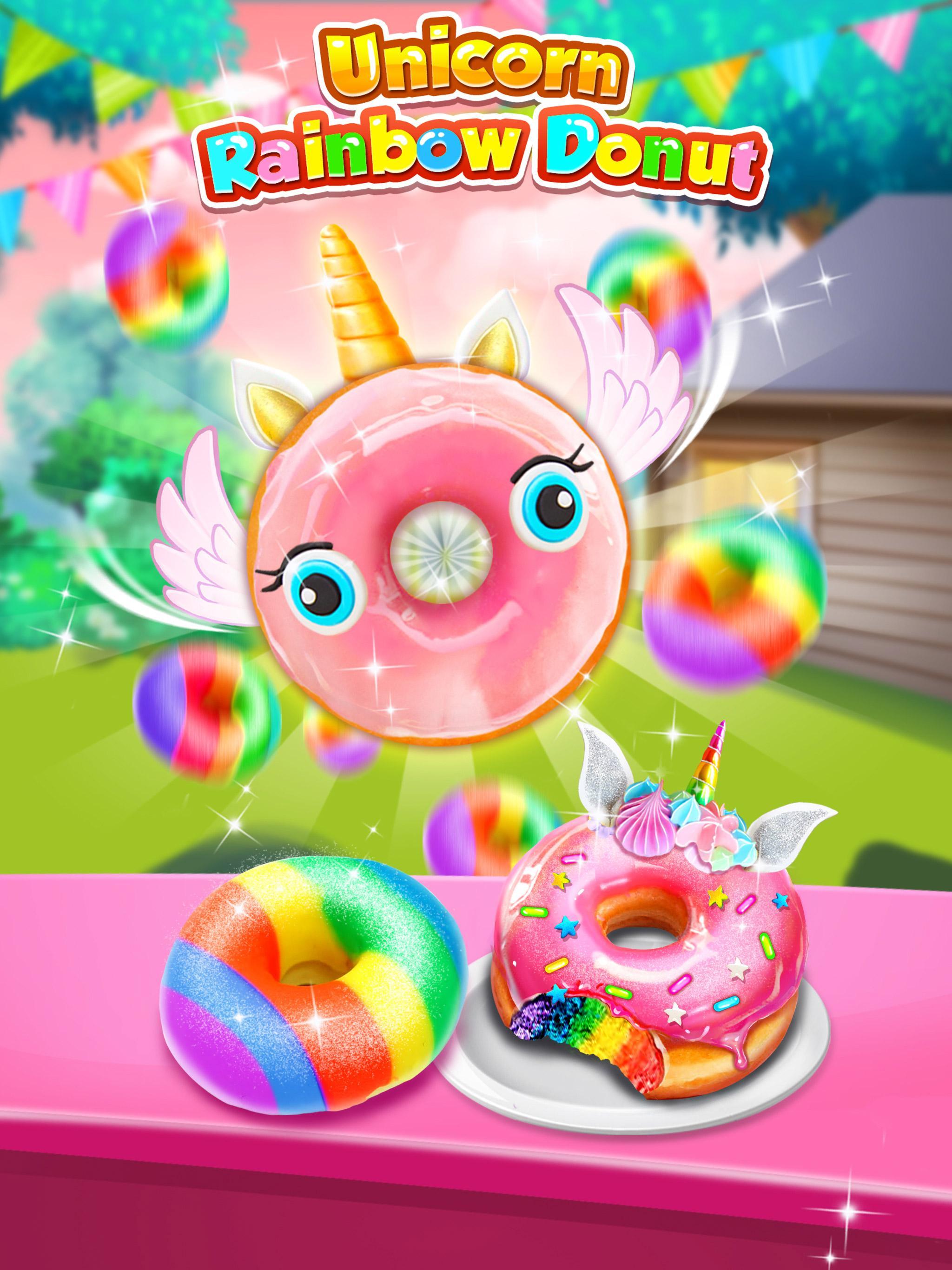 Unicorn Rainbow Donut - Sweet Desserts Bakery Chef 1.4.2 Screenshot 12