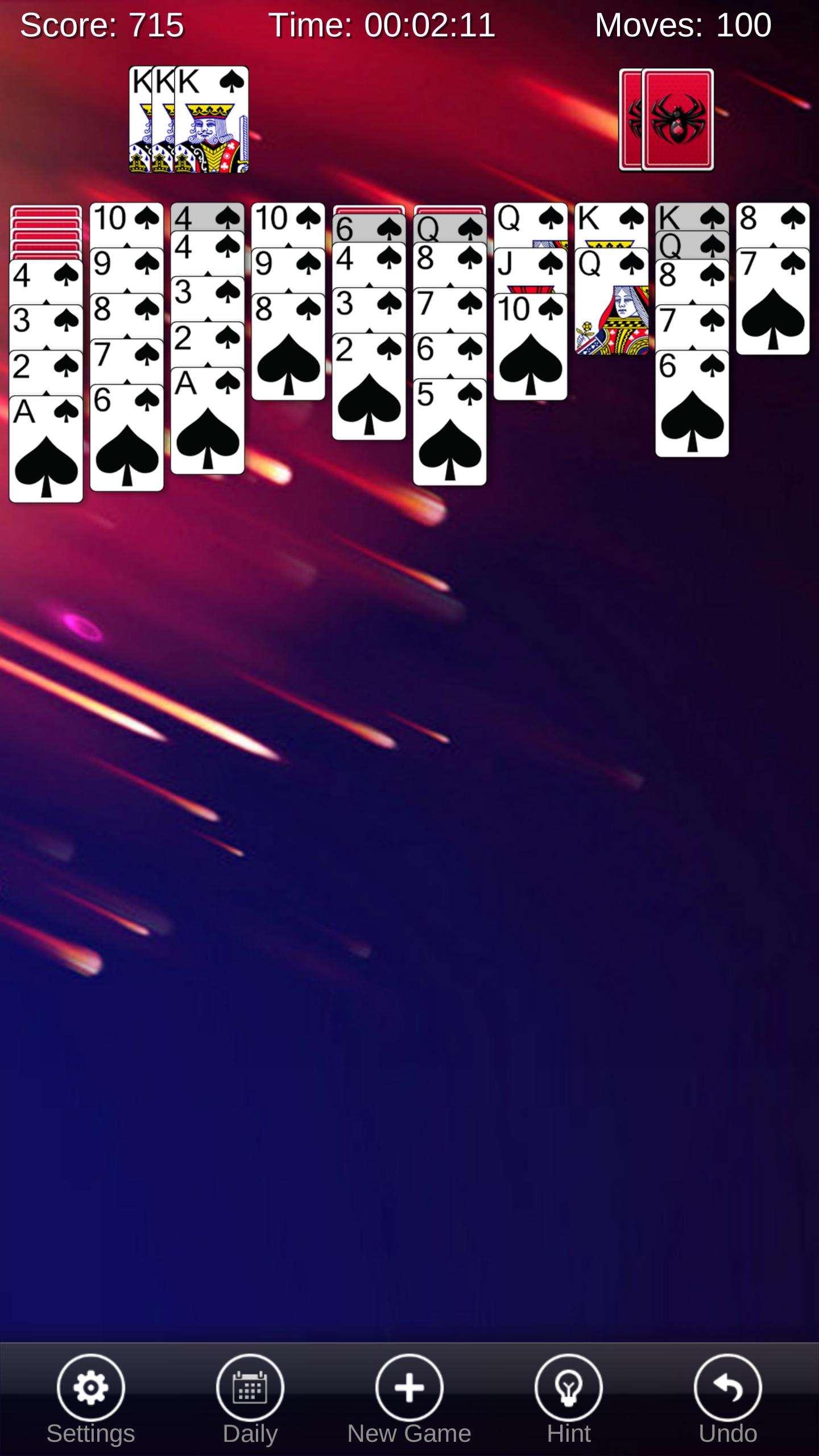 Spider Solitaire Pro 1.2.8 Screenshot 3