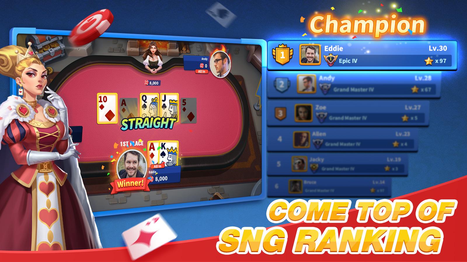 PokerGlory – Free Texas Hold'em 1.3.0 Screenshot 15