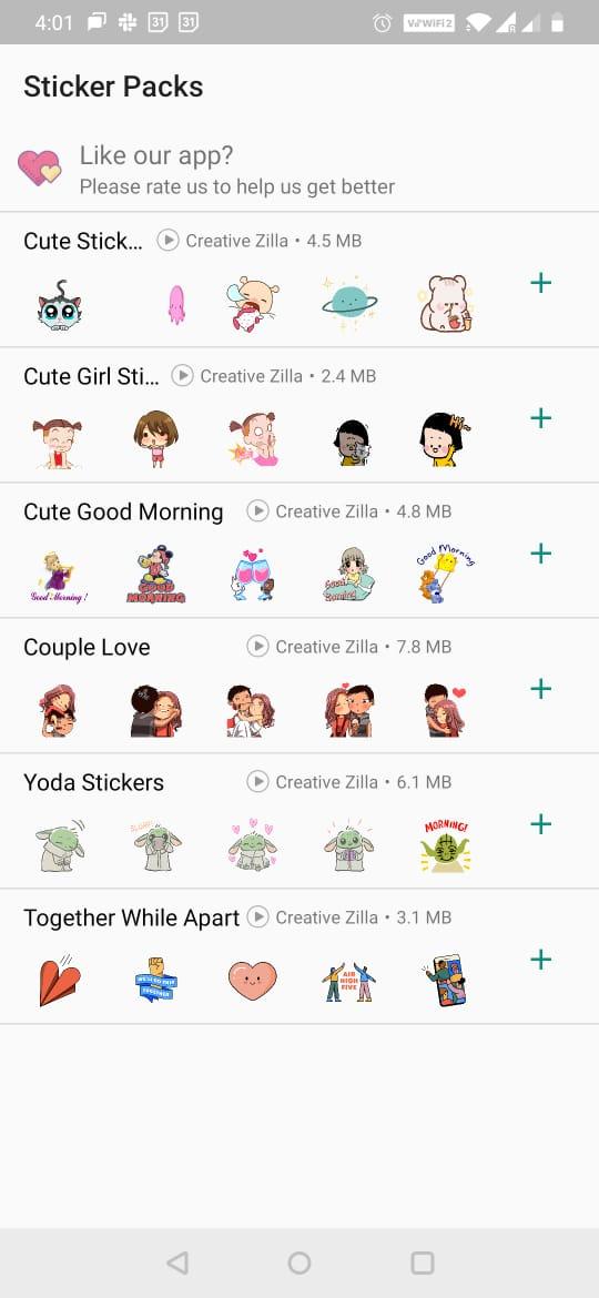 Animated Love Stickers for WhatsApp - WAStickerApp 1.2 Screenshot 15