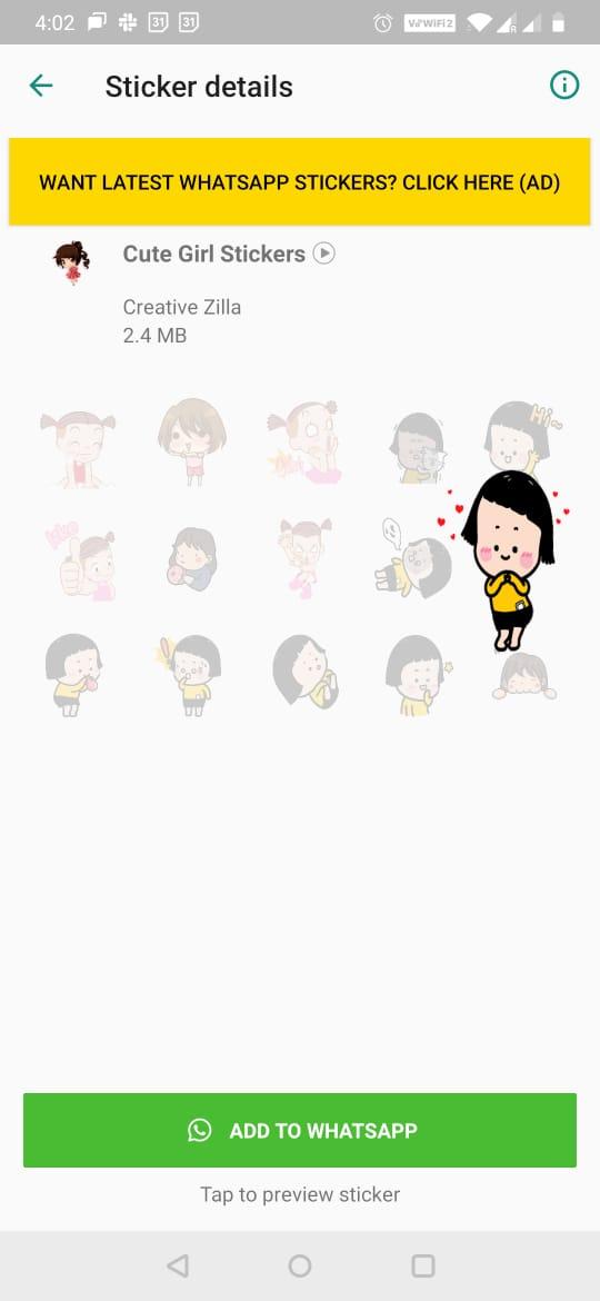 Animated Love Stickers for WhatsApp - WAStickerApp 1.2 Screenshot 4