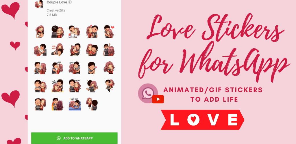 Animated Love Stickers for WhatsApp - WAStickerApp 1.2 Screenshot 1