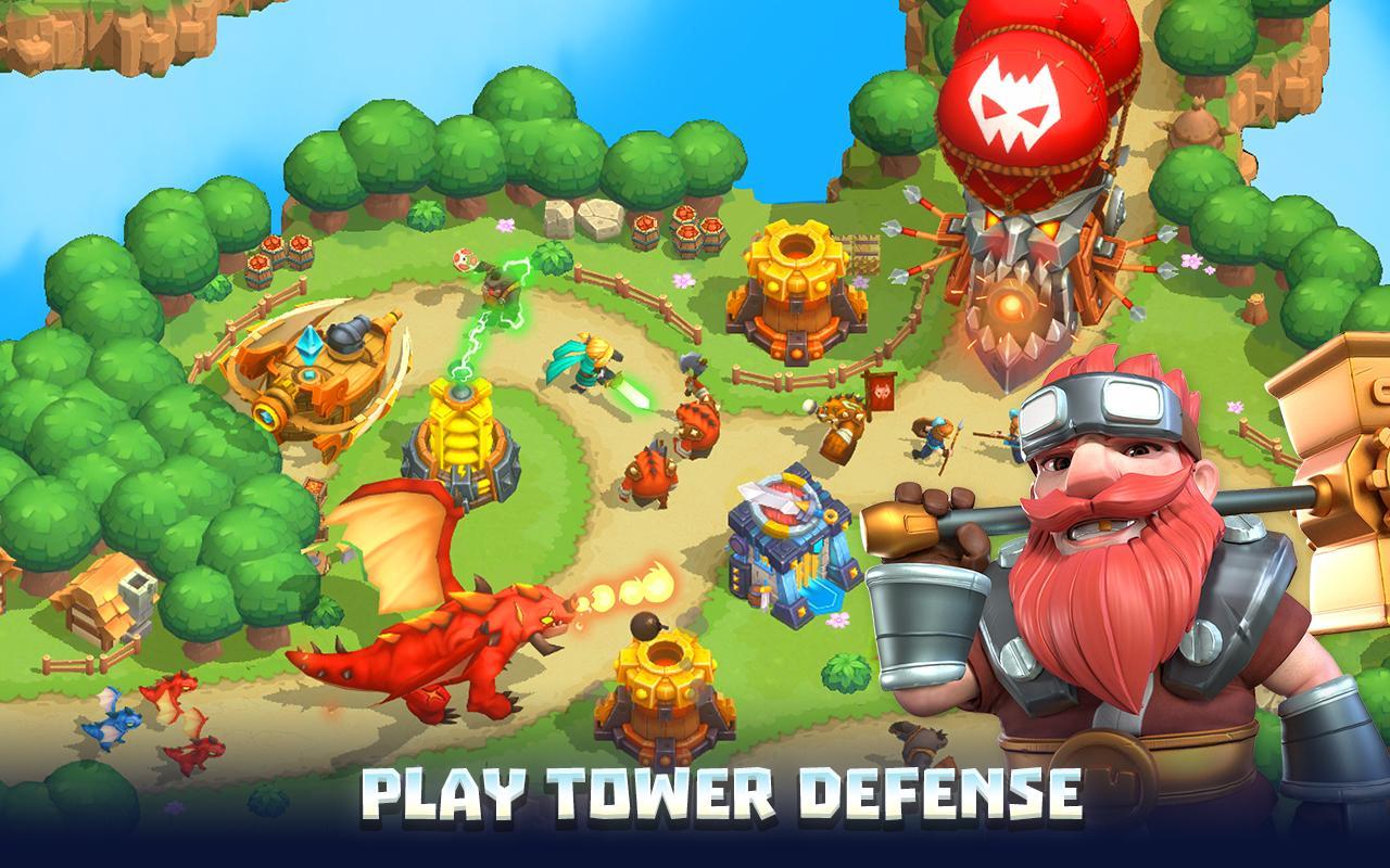 Wild Sky TD Tower Defense Legends in Sky Kingdom 1.34.7 Screenshot 1