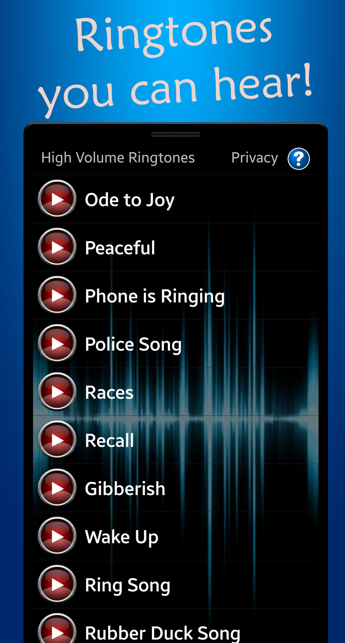 High Volume Ringtones 3.0.7 Screenshot 5