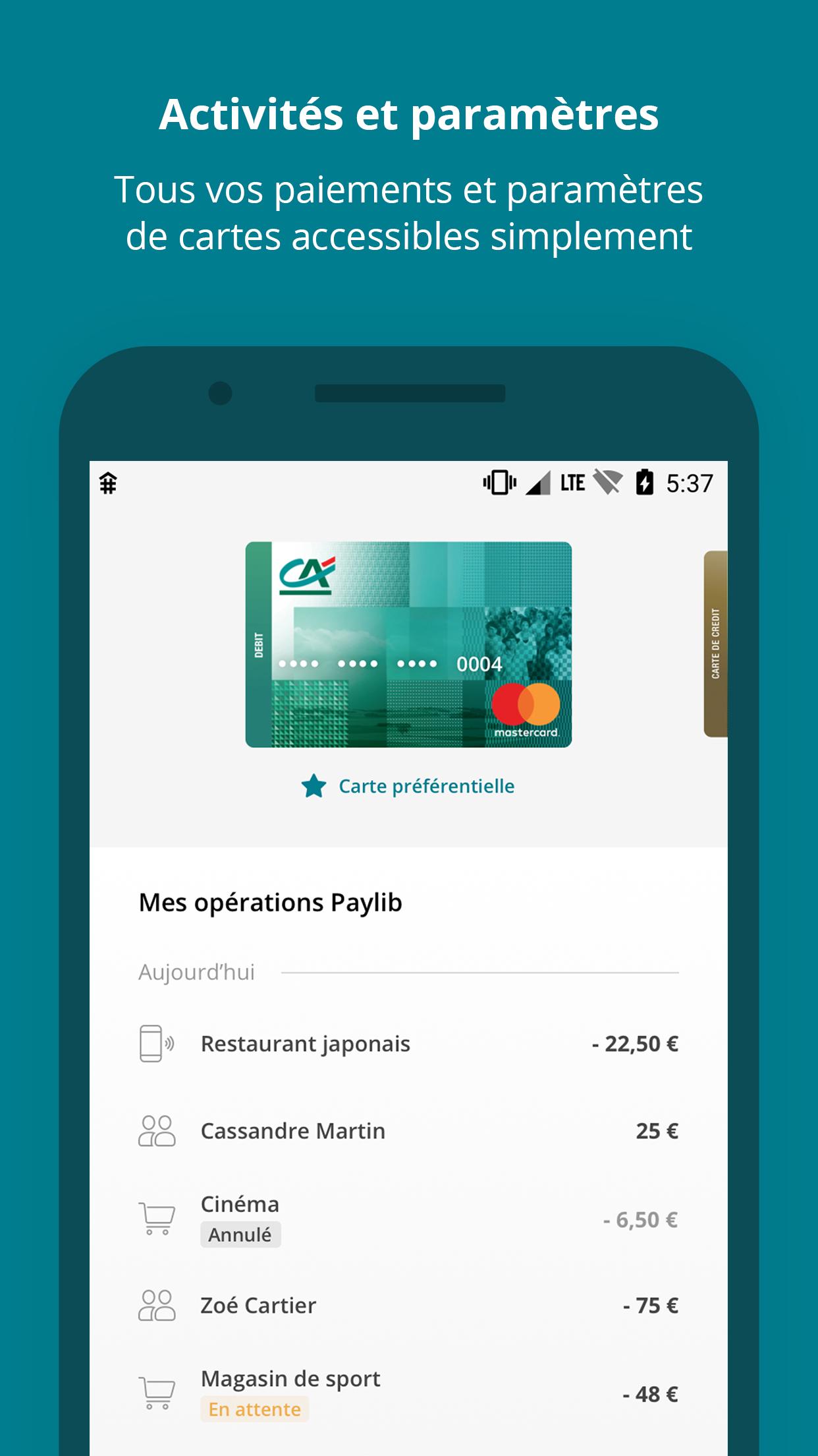 Paiement mobile CA 7.0.6 Screenshot 2