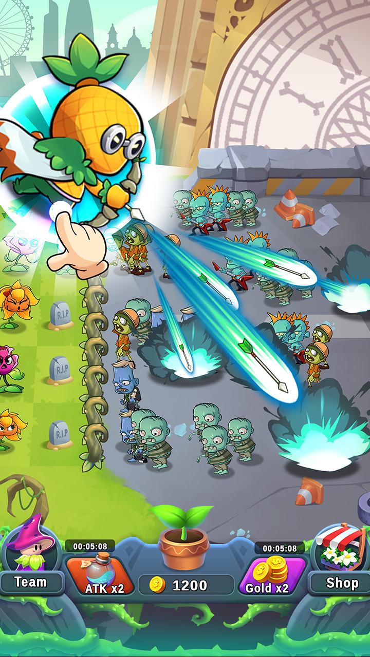 Plant Empires Zombie War, Merge Defense Monster 1.3.9 Screenshot 1