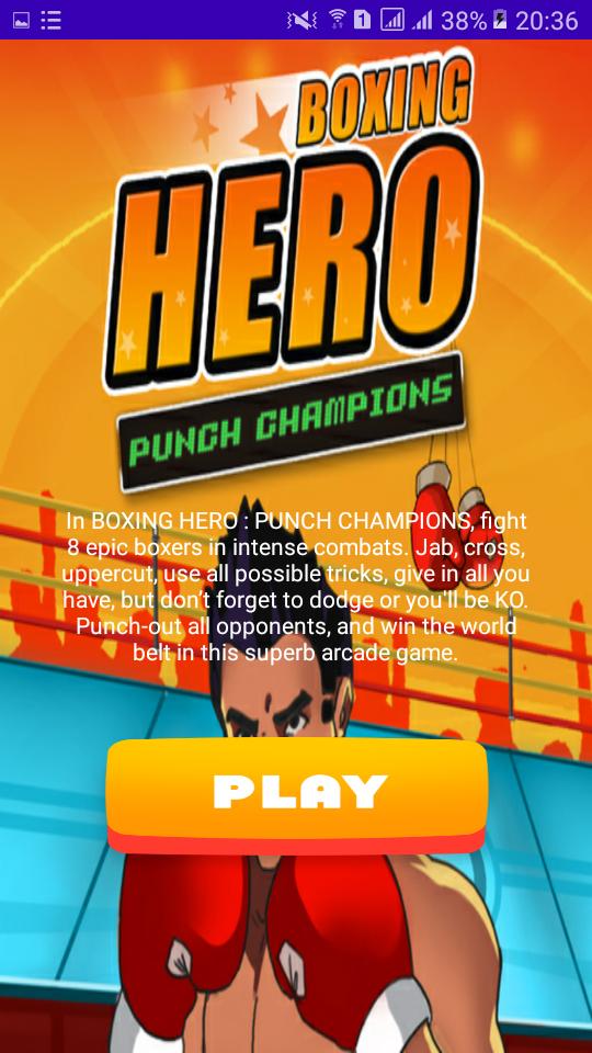 Boxing Hero Mobile Game 1.0 Screenshot 1