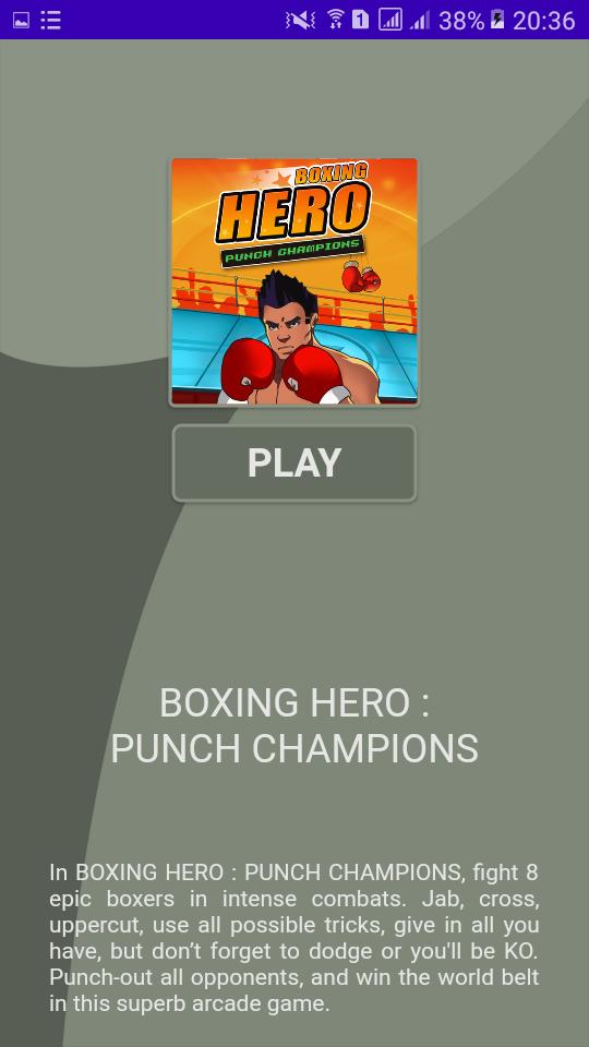 Boxing Hero Mobile Game 1.0 Screenshot 2