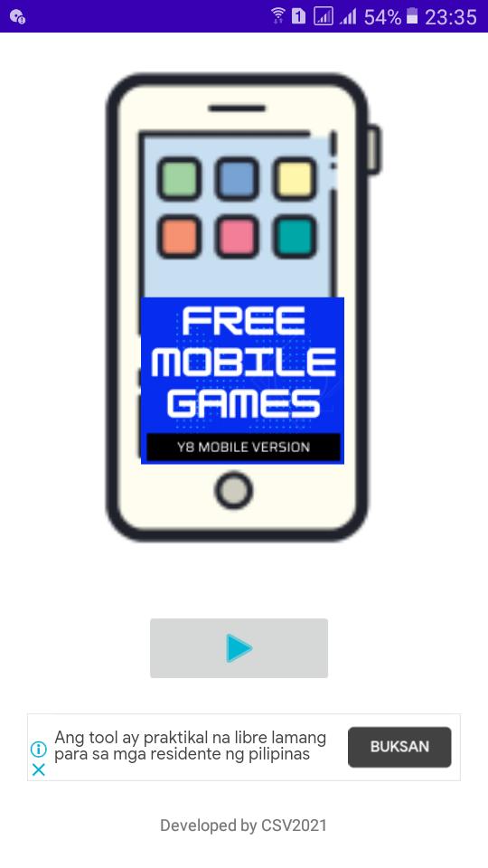 Y8 Free Mobile Games 1.0 Screenshot 1