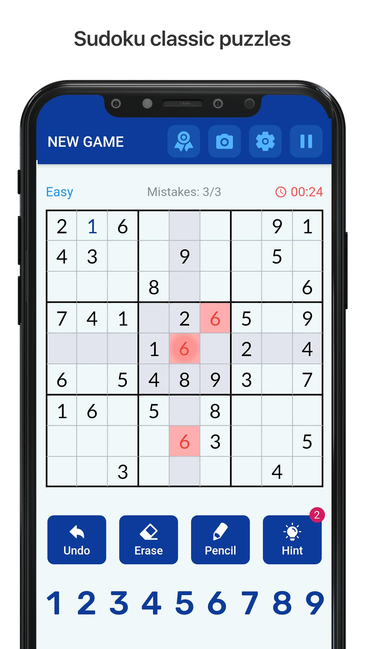 Sudoku - Free Classic Sudoku Puzzles 1.11 Screenshot 1