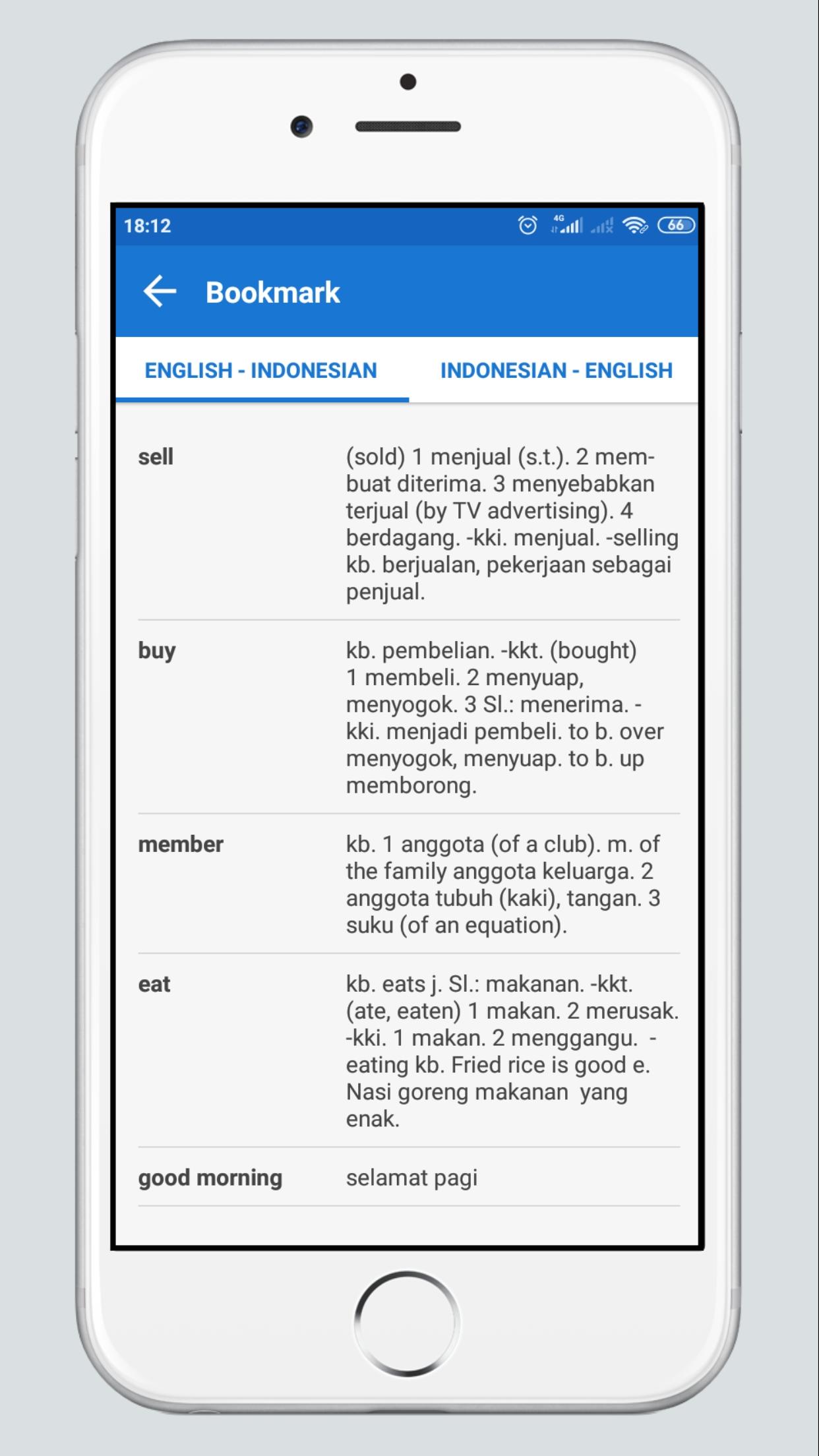 English - Indonesian Dictionary 1.0.2 Screenshot 7