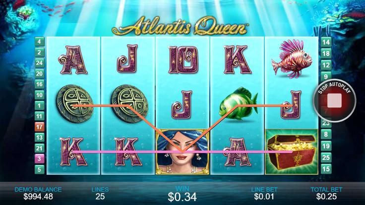 Casino Free Slot Game - ATLANTIS QUEEN 1.0.2 Screenshot 2
