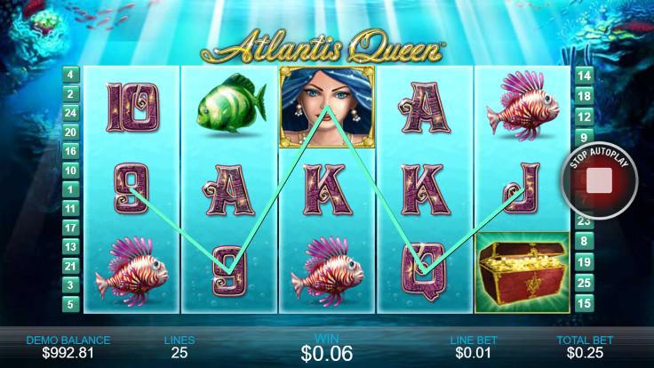 Casino Free Slot Game - ATLANTIS QUEEN 1.0.2 Screenshot 3