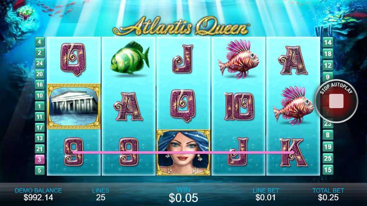 Casino Free Slot Game - ATLANTIS QUEEN 1.0.2 Screenshot 4