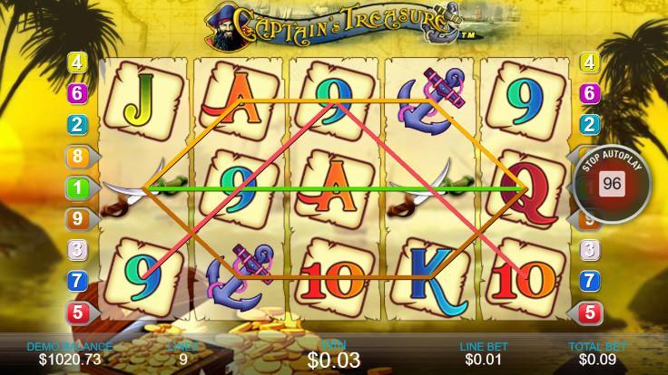 Casino Free Reel Game - CAPTAINS TREASURE 1.0.2 Screenshot 2