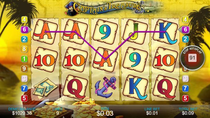 Casino Free Reel Game - CAPTAINS TREASURE 1.0.2 Screenshot 3