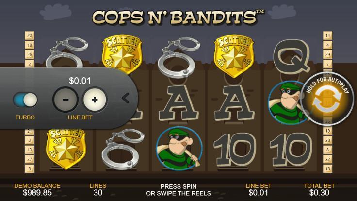 Free Casino Reel Game - COPS AND BANDITS 1.0.3 Screenshot 1