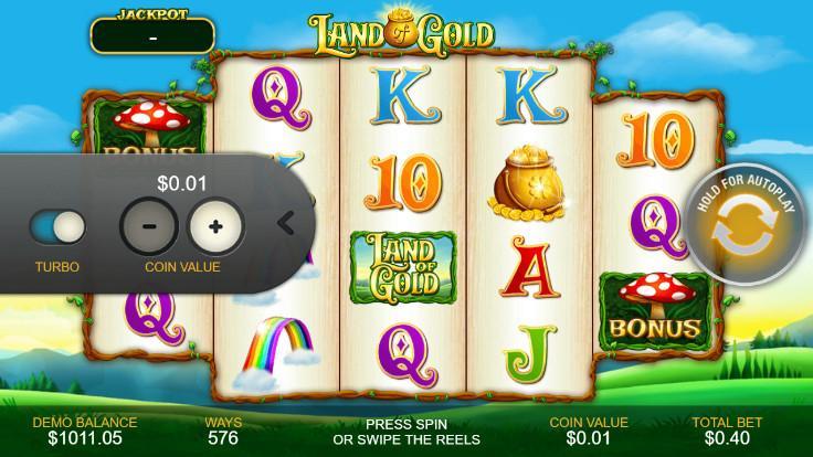 Free Casino Reel Game - LAND OF GOLD 1.0.1 Screenshot 1