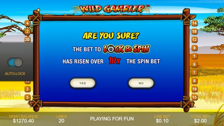 Free Casino Slot Game - WILD GAMBLER 1.0.1 Screenshot 2