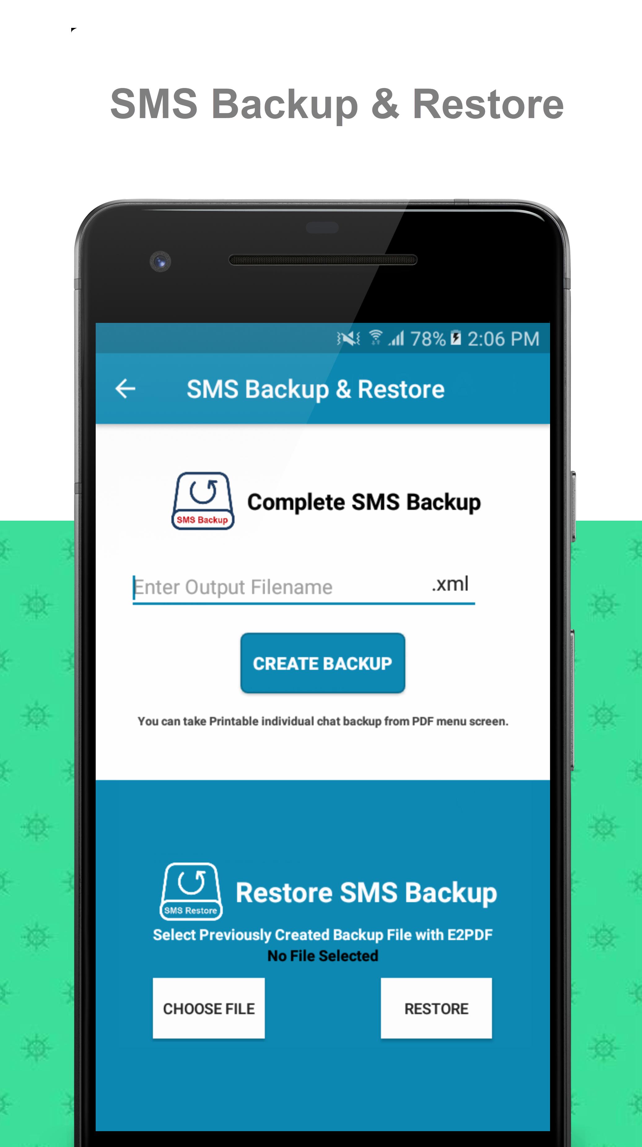 E2PDF - Backup Restore SMS,Call,Contact,TrueCaller 19.08.2020 Screenshot 2