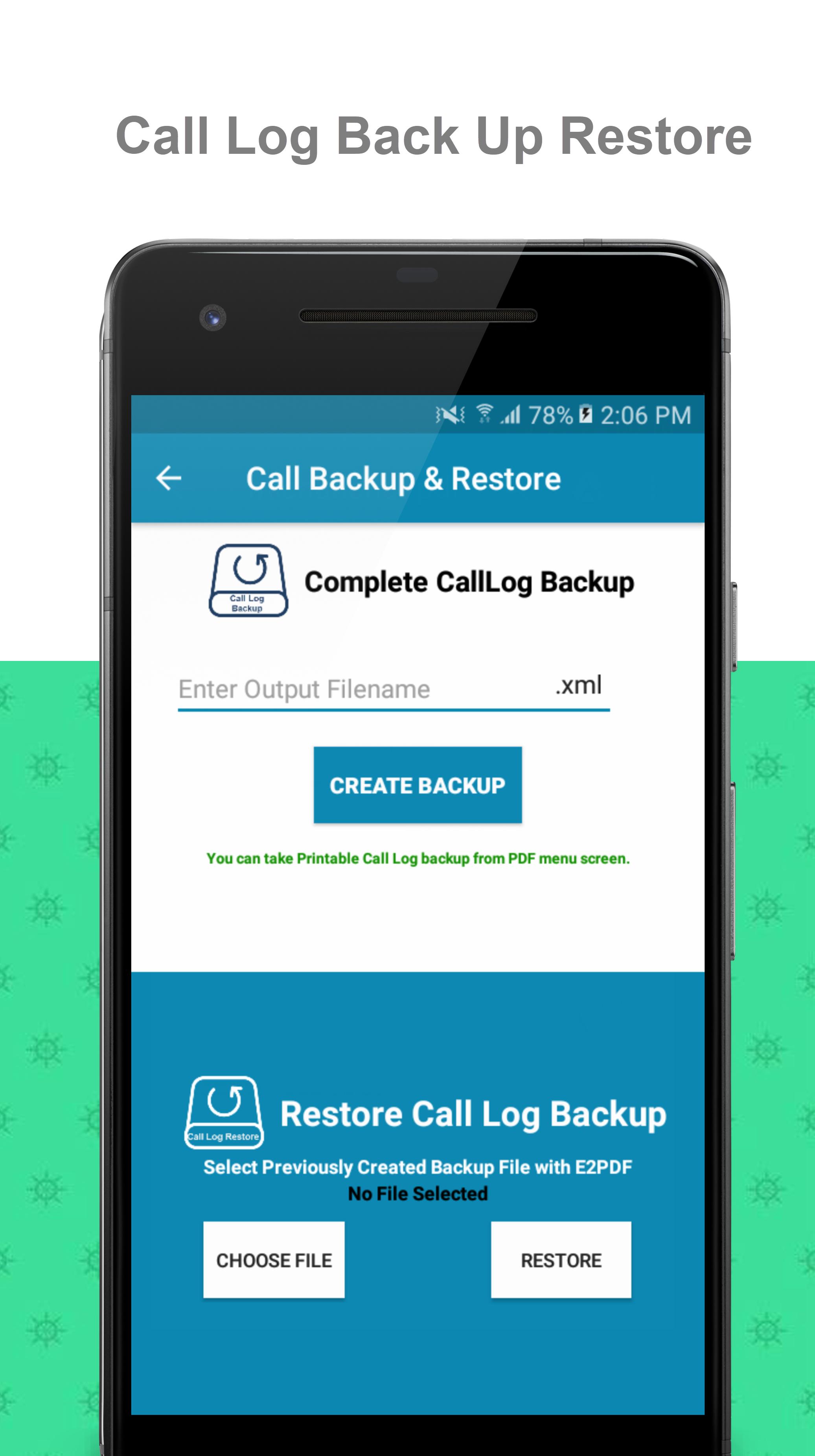 E2PDF - Backup Restore SMS,Call,Contact,TrueCaller 19.08.2020 Screenshot 3