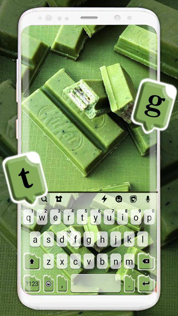Green Matcha Candy Keyboard Background 1.0 Screenshot 1