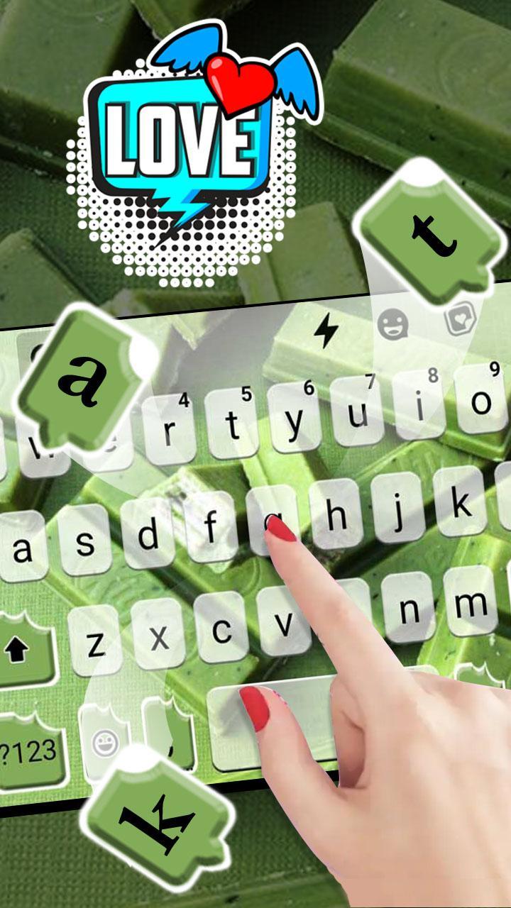 Green Matcha Candy Keyboard Background 1.0 Screenshot 3