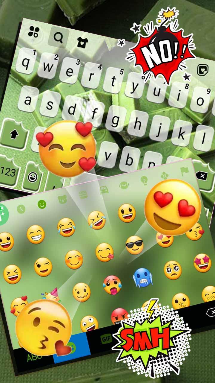 Green Matcha Candy Keyboard Background 1.0 Screenshot 4