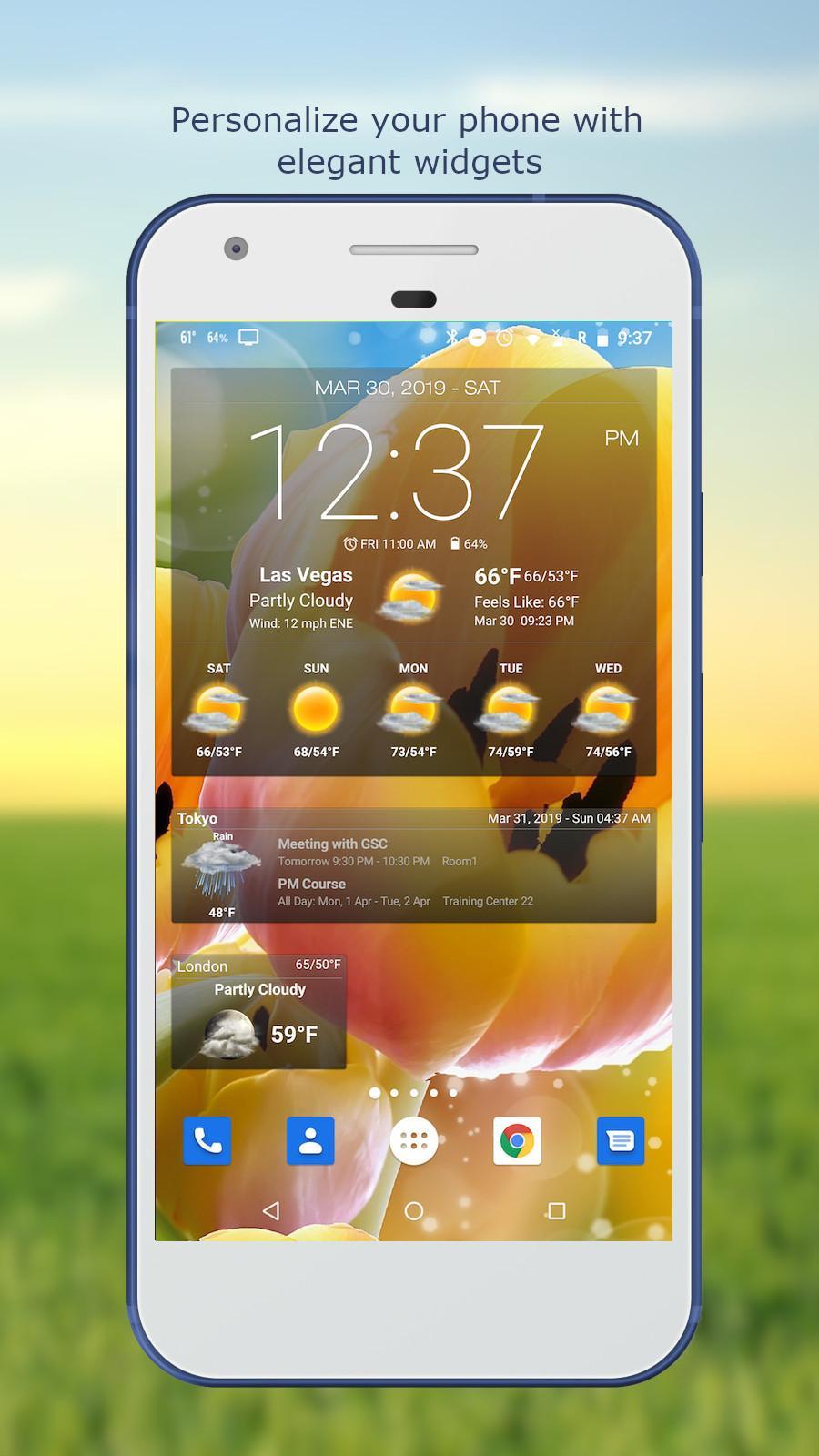Weather & Clock Widget for Android 6.2.6.7 Screenshot 1