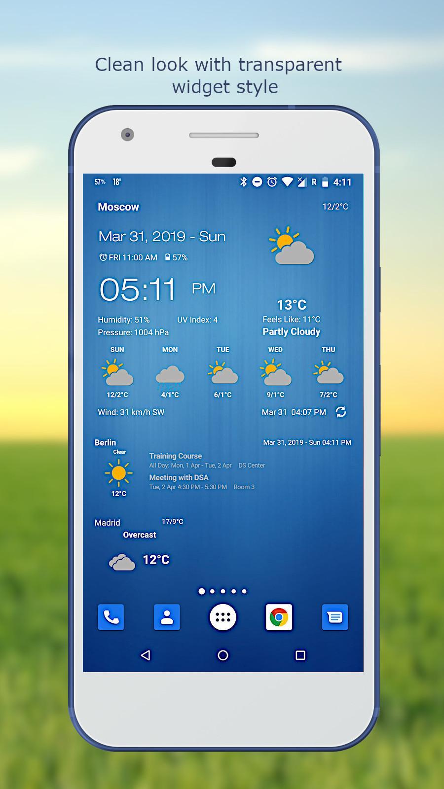 Weather & Clock Widget for Android 6.2.6.7 Screenshot 3